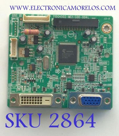 MAIN PARA MONITOR AOC / NUMERO DE PARTE GZDCB0AE003 / 715G4502-M01-000-004L / MODELO 236LM00006